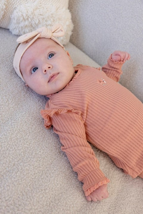 Feetje W25  W2515 Longsleeve ajour rib - Morning Sun Roze 51602596