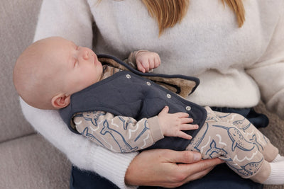 Feetje W25  W2518 Omkeerbaar teddy gilet - Narwal Blauwgrijs 51200036