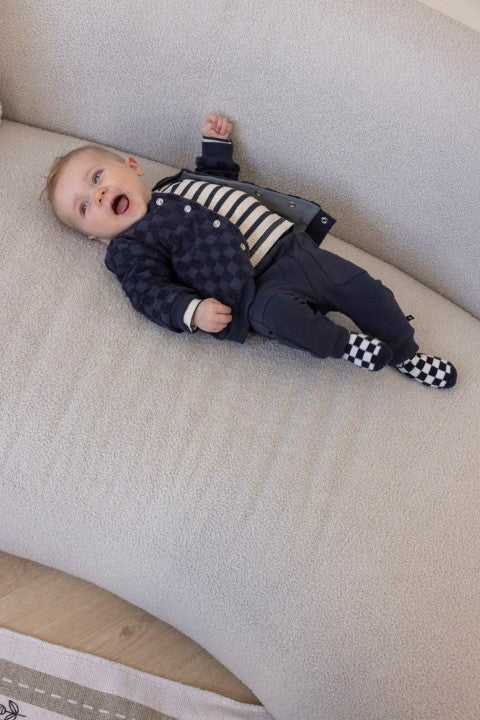 Feetje W25  W2520 Longsleeve rib met streep -  Let's Go! Marine 51602576