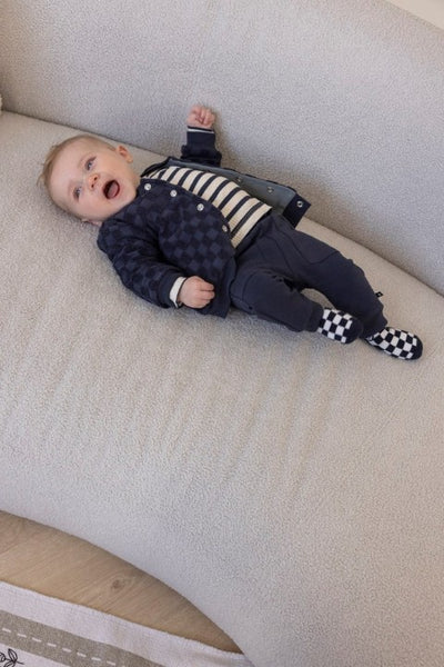 Feetje W25  W2520 Longsleeve rib met streep -  Let's Go! Marine 51602576