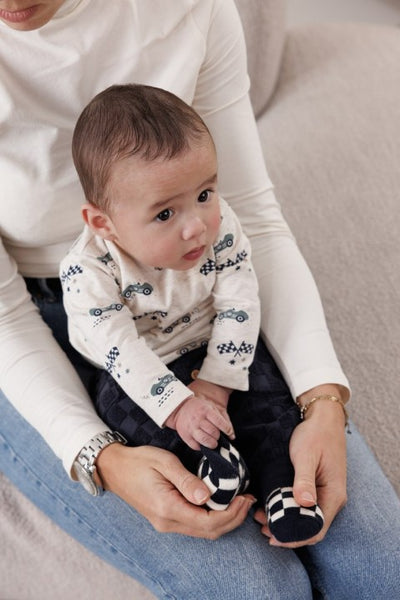Feetje W25  W2520 Longsleeve AOP - Let's Go! Offwhite melange 51602575