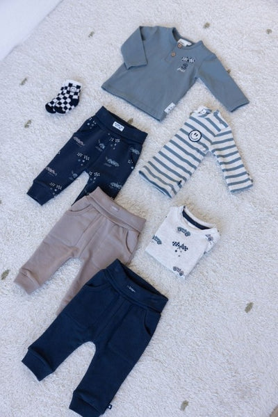Feetje W25  W2520 Longsleeve rib met streep -  Let's Go! Petrol 51602574