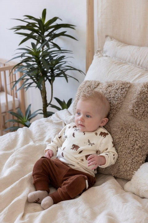 Feetje W25  W2522 Sokken - Wild World Taupe melange 50400344