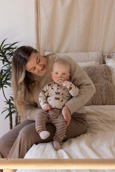 Feetje W25  W2522 Broek streep - Wild World Bruin 52202420