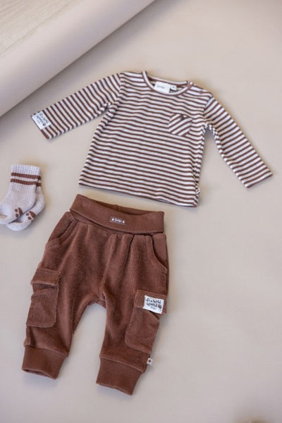 Feetje W25  W2522 Broek velours rib - Wild World Bruin 52202424