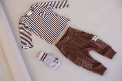 Feetje W25  W2522 Broek velours rib - Wild World Bruin 52202424
