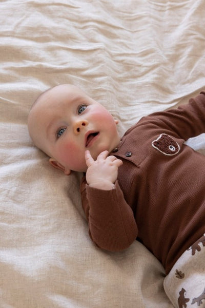 Feetje W25  W2522 Broek AOP - Wild World Taupe melange 52202422