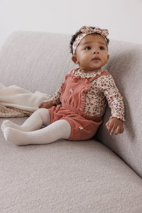 Feetje W25  W2523 Romper rib AOP - Woodland Bloom Offwhite 50200248