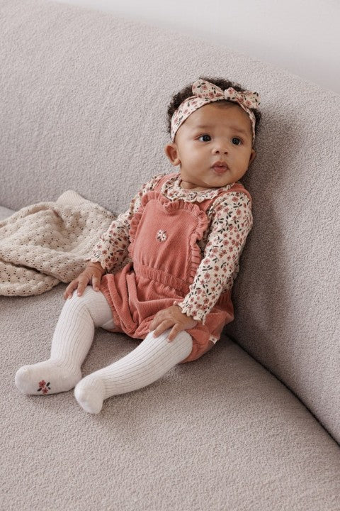 Feetje W25  W2523 Romper rib AOP - Woodland Bloom Offwhite 50200248