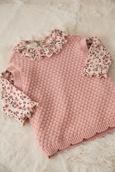 Feetje W25  W2523 Romper rib AOP - Woodland Bloom Offwhite 50200248