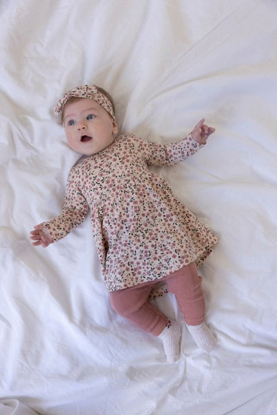 Feetje W25  W2523 Legging pointelle rib - Woodland Bloom Mauve 52202403