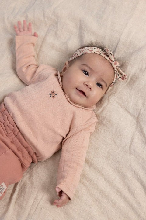 Feetje W25  W2523 Longsleeve pointelle rib - Woodland Bloom Roze 51602613