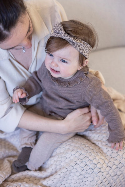 Feetje W25  W2527 Broek ruches - Better Together Taupe melange 52202443
