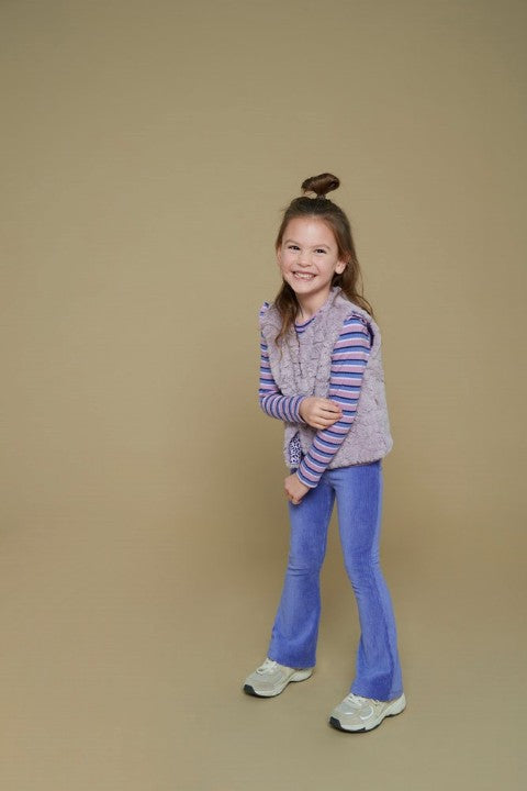 Jubel w25 Flared broek velours rib - Wild Soul Lavendel 92200475 W25J1
