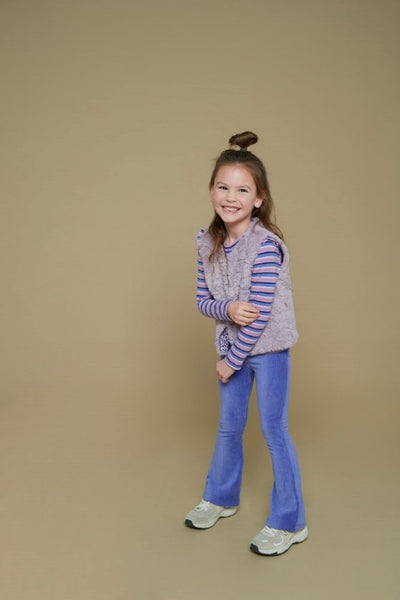Jubel w25 Flared broek velours rib - Wild Soul Lavendel 92200475 W25J1