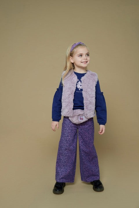 Jubel w25 Omkeerbaar teddy gilet - Wild Soul l.Lila 91200019 W25J1