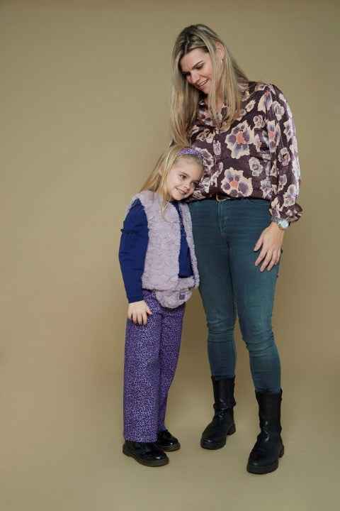 Jubel w25 Omkeerbaar teddy gilet - Wild Soul l.Lila 91200019 W25J1