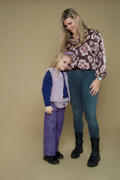 Jubel w25 Omkeerbaar teddy gilet - Wild Soul l.Lila 91200019 W25J1