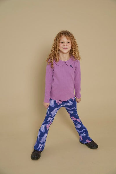 Jubel w25 Flared broek AOP - Wild Soul Indigo 92200477 W25J1