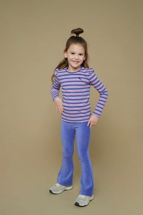 Jubel w25 Flared broek velours rib - Wild Soul Lavendel 92200475 W25J1