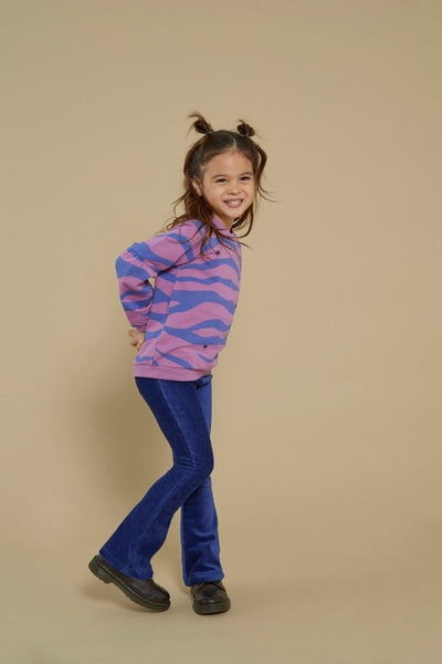 Jubel w25 Flared broek velours rib - Wild Soul Indigo 92200474 W25J1