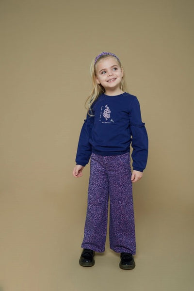 Jubel w25 Flared broek AOP - Wild Soul l.Lila 92200478 W25J1
