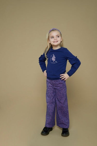 Jubel w25 Flared broek AOP - Wild Soul l.Lila 92200478 W25J1