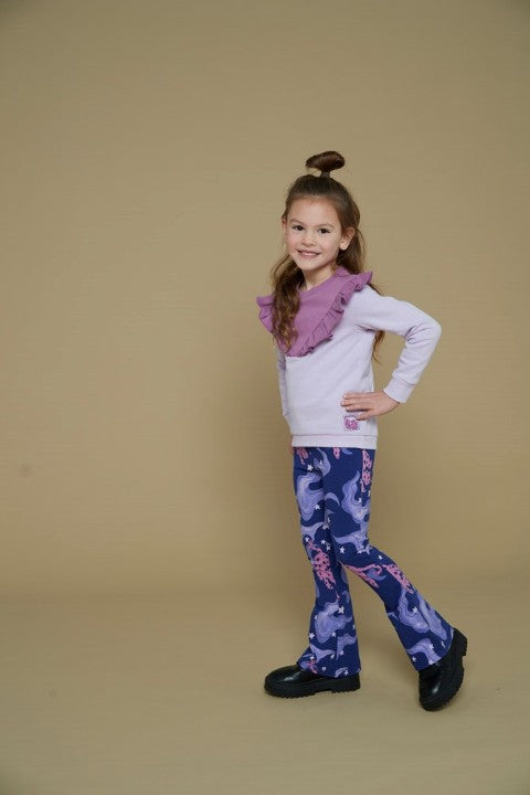 Jubel w25 Flared broek AOP - Wild Soul Indigo 92200477 W25J1