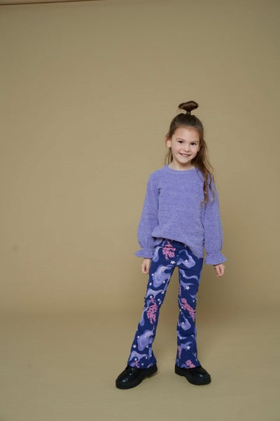 Jubel w25 Flared broek AOP - Wild Soul Indigo 92200477 W25J1