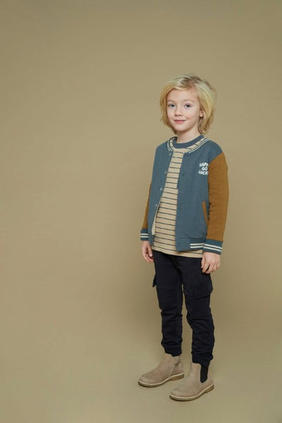 Sturdy w25 Longsleeve streep wafelstructuur - Couch Club Zand 71600609 W25S1