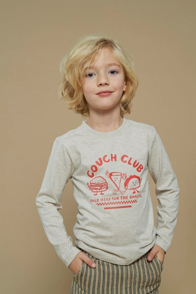 Sturdy w25 Longsleeve - Couch Club Offwhite melange 71600610 W25S1