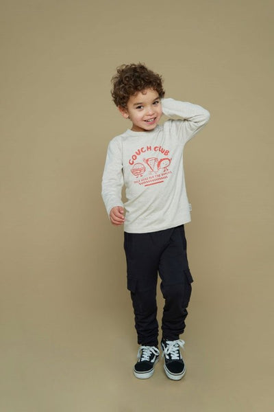 Sturdy w25 Longsleeve - Couch Club Offwhite melange 71600610 W25S1
