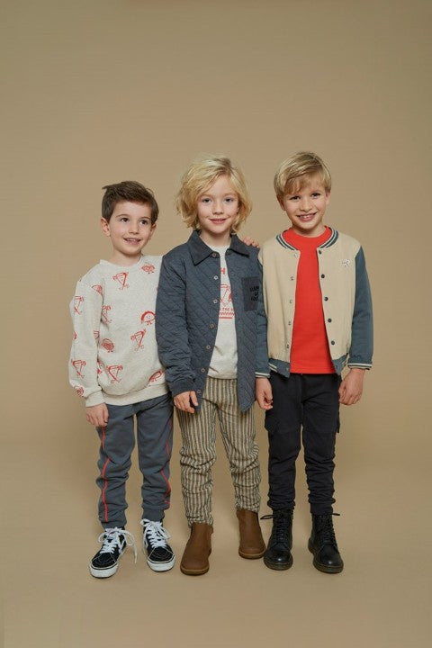 Sturdy w25 Sweater AOP - Couch Club Offwhite melange 71600617 W25S1