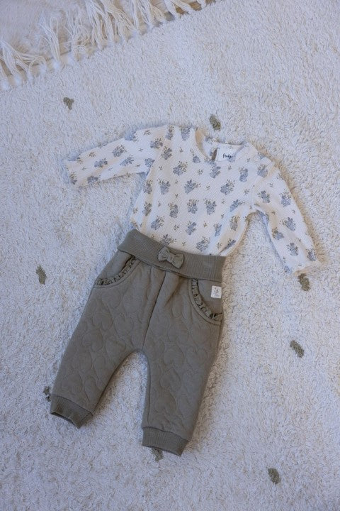 Feetje W25  W2517 Romper rib AOP - Fields of Green Offwhite 50200241