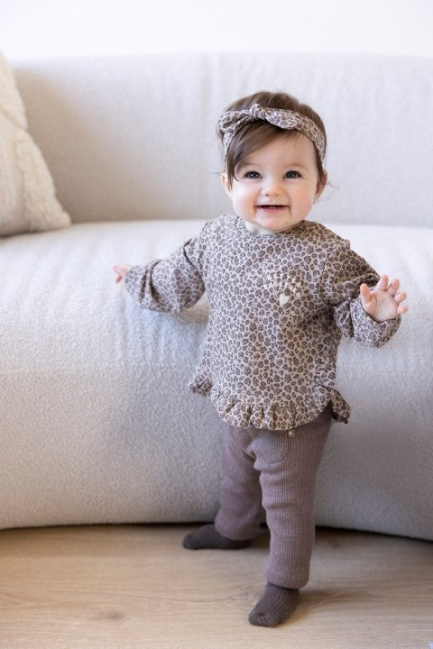 Feetje W25  W2527 Sweater AOP - Better Together Taupe melange 51602667
