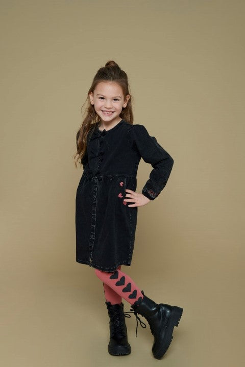 Jubel w25 Jurk denim look - Queen Of Hearts Black Denim 91400411 W25J2