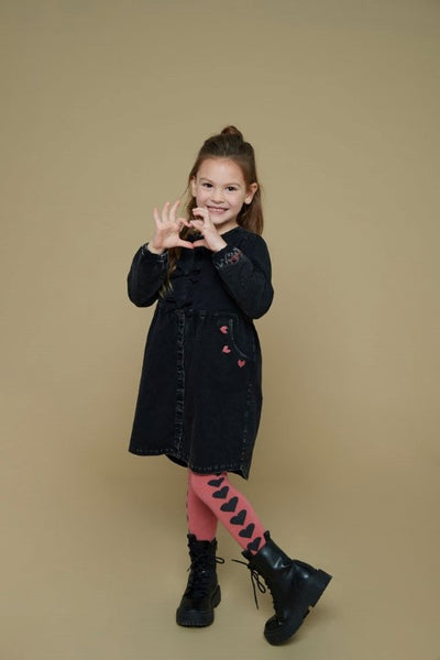 Jubel w25 Jurk denim look - Queen Of Hearts Black Denim 91400411 W25J2