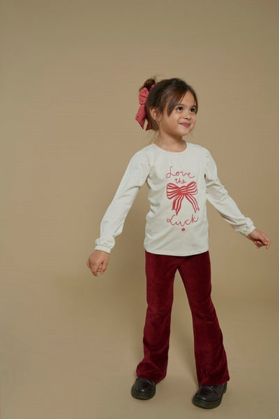 Jubel w25 Longsleeve - Queen Of Hearts Offwhite 91600435 W25J2