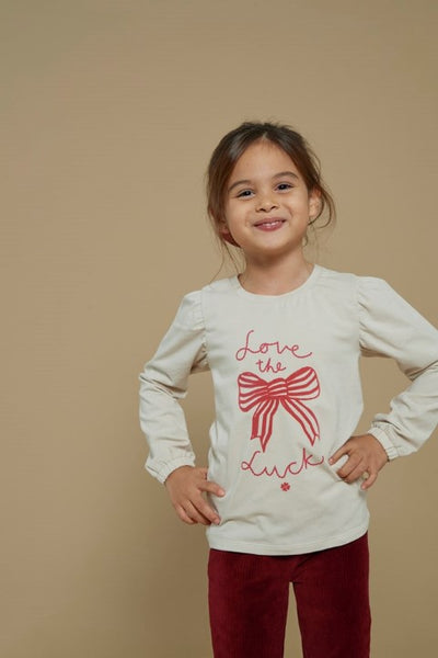 Jubel w25 Longsleeve - Queen Of Hearts Offwhite 91600435 W25J2