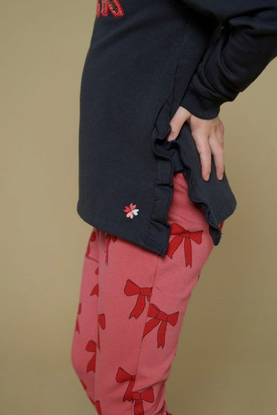 Jubel w25 Flared broek AOP - Queen Of Hearts Roze 92200495 W25J2