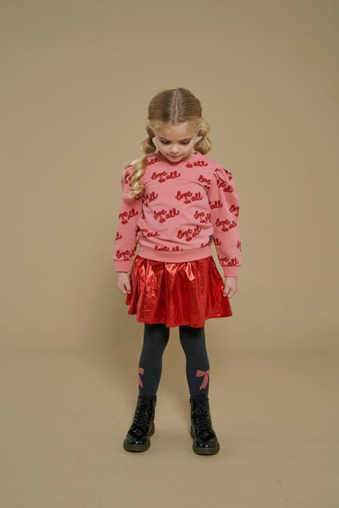 Jubel w25 Sweater AOP - Queen Of Hearts l.Roze 91600444 W25J2