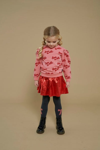 Jubel w25 Sweater AOP - Queen Of Hearts l.Roze 91600444 W25J2