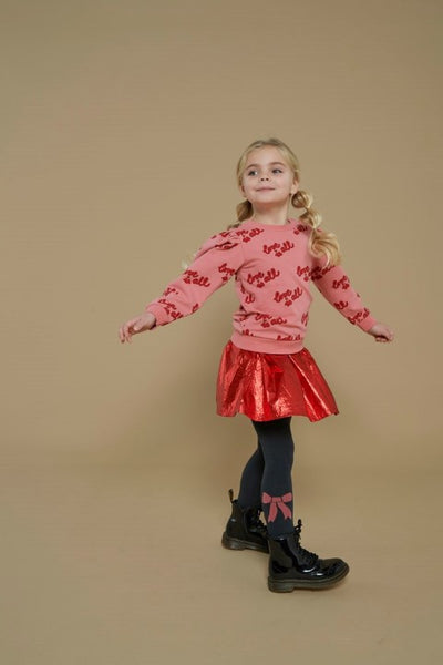 Jubel w25 Sweater AOP - Queen Of Hearts l.Roze 91600444 W25J2