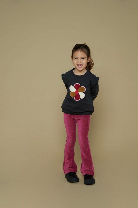 Jubel w25 Flared broek velours rib - Shine Bright Violet 92200489 W25J3