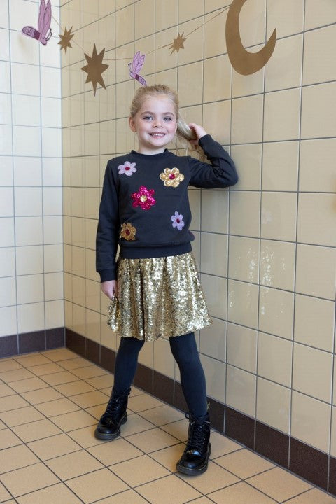 Jubel w25 Sweater AOP - Shine Bright Antraciet 91600453 W25J3