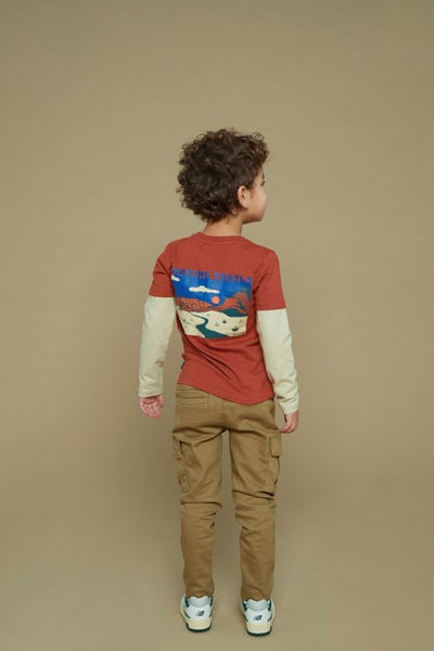 Sturdy w25 Longsleeve - Chasing Trails Roest 71600623 W25S2