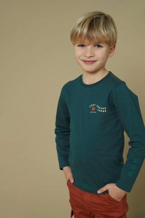 Sturdy w25 Longsleeve - Chasing Trails Petrol 71600626 W25S2