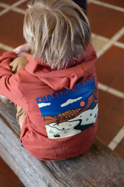 Sturdy w25 Sweatvest met capuchon - Chasing Trails Roest 71800050 W25S2