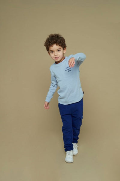 Sturdy w25 Longsleeve - Waves and Whales Blauw 71600638 W25S3