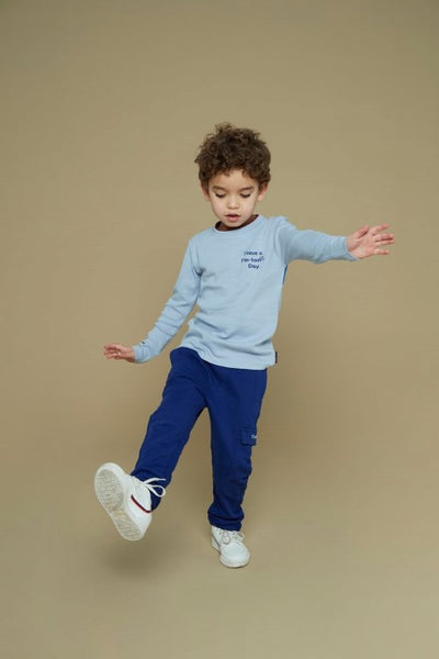 Sturdy w25 Longsleeve - Waves and Whales Blauw 71600638 W25S3